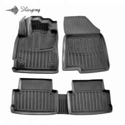 Guminiai 3D kilimėliai DACIA Jogger 2022→ (2 eilės, Juodos spalvos)