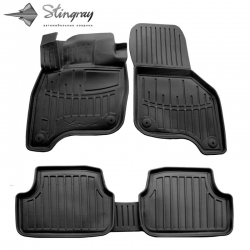 Guminiai 3D kilimėliai VOLKSWAGEN e-Golf 2014-2020 (Juodos spalvos)