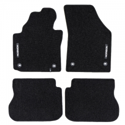 Veliūriniai HORIZON kilimėliai VOLKSWAGEN Caddy 2003-2020 (Juodos spalvos)