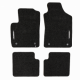 Veliūriniai HORIZON kilimėliai FIAT 500C Cabrio 2007→ (Juodos spalvos)