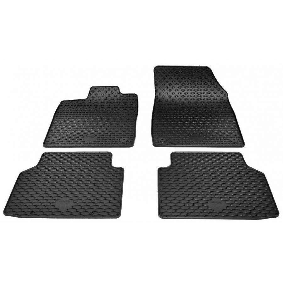 Guminiai kilimėliai AUDI Q4 e-tron 2022→ (Su originaliais tvirtinimais, Juodos spalvos)