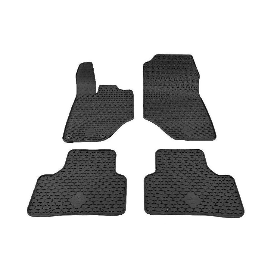 Guminiai kilimėliai PEUGEOT E-3008 (Electric) 2024→ (Su originaliais tvirtinimais, Juodos spalvos)