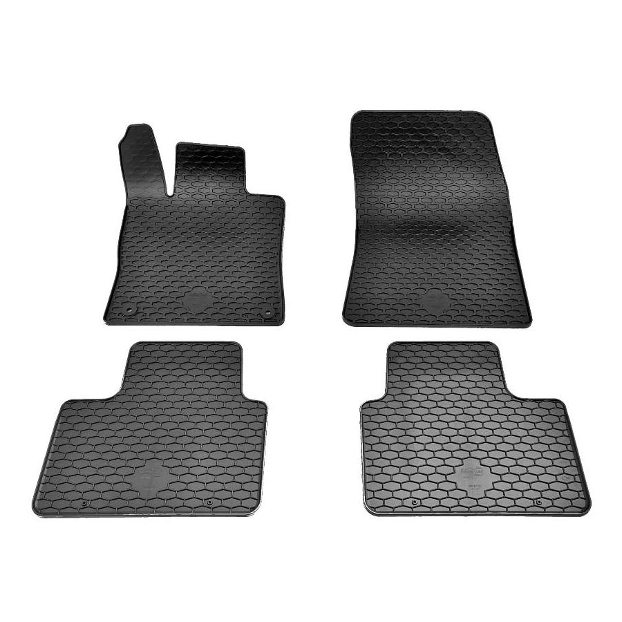 Guminiai kilimėliai PEUGEOT 408 Hybrid 2021→ (Su originaliais tvirtinimais, Juodos spalvos)