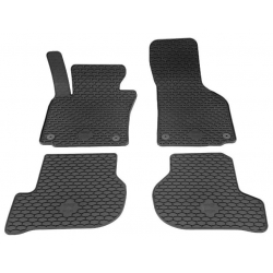 Guminiai kilimėliai SKODA Octavia II 2004-2013 (Su originaliais užspaudžiamais tvirtinimais, Juodos spalvos)