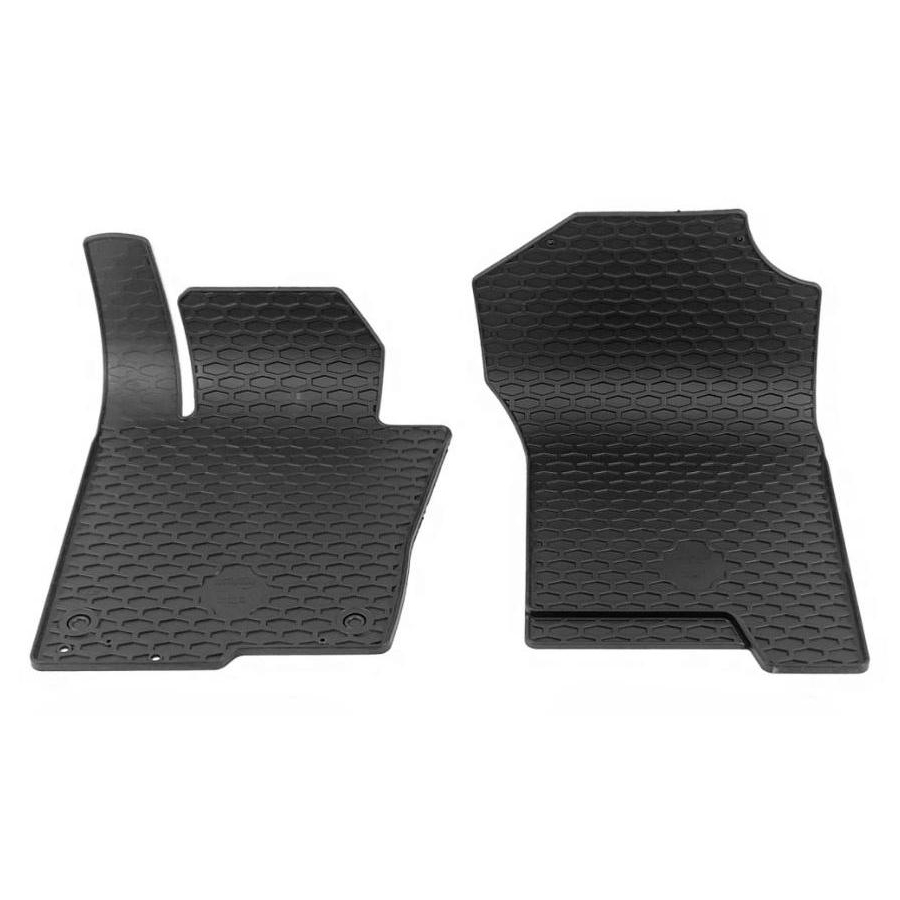 Guminiai kilimėliai NISSAN Navara 2014→ (Priekiniai, Juodos spalvos)