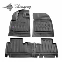 Guminiai 3D kilimėliai TOYOTA ProAce City (Be porankio) 2019→ (Juodos spalvos)