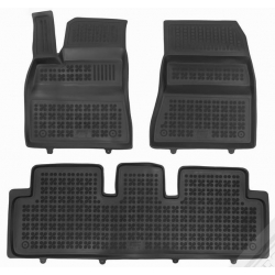 Guminiai kilimėliai TESLA Model 3 (Galas varomas, Su šilumos siurbliu) 2023→ (Paaukštintais kraštais)