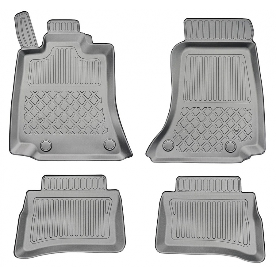 Guminiai (TPE) kilimėliai GuardLiner 3D MERCEDES BENZ E-Klasė (W214) Plug-In Hybrid (PHEV) 2023→ (Paaukštintais kraštais)