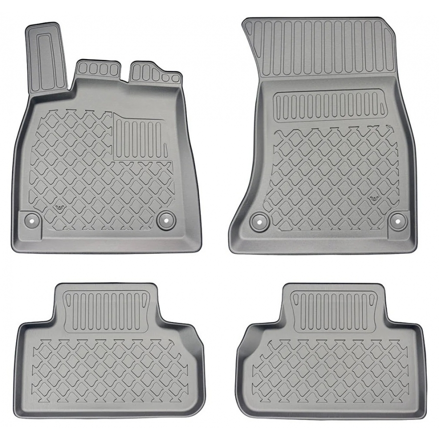 Guminiai (TPE) kilimėliai GuardLiner 3D AUDI Q5 Mild Hybrid (MHEV) 2024→ (Paaukštintais kraštais)