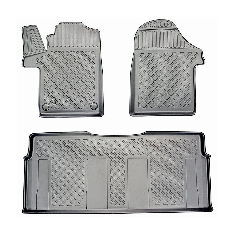 Guminiai (TPE) kilimėliai GuardLiner 3D MERCEDES BENZ e-Vito 2020→ (2 eilės, Paaukštintais kraštais)