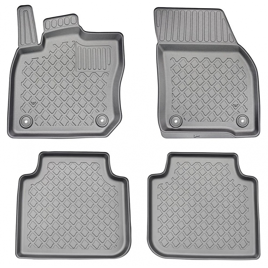 Guminiai (TPE) kilimėliai GuardLiner 3D VOLKSWAGEN Tayron 2025→ (Paaukštintais kraštais)