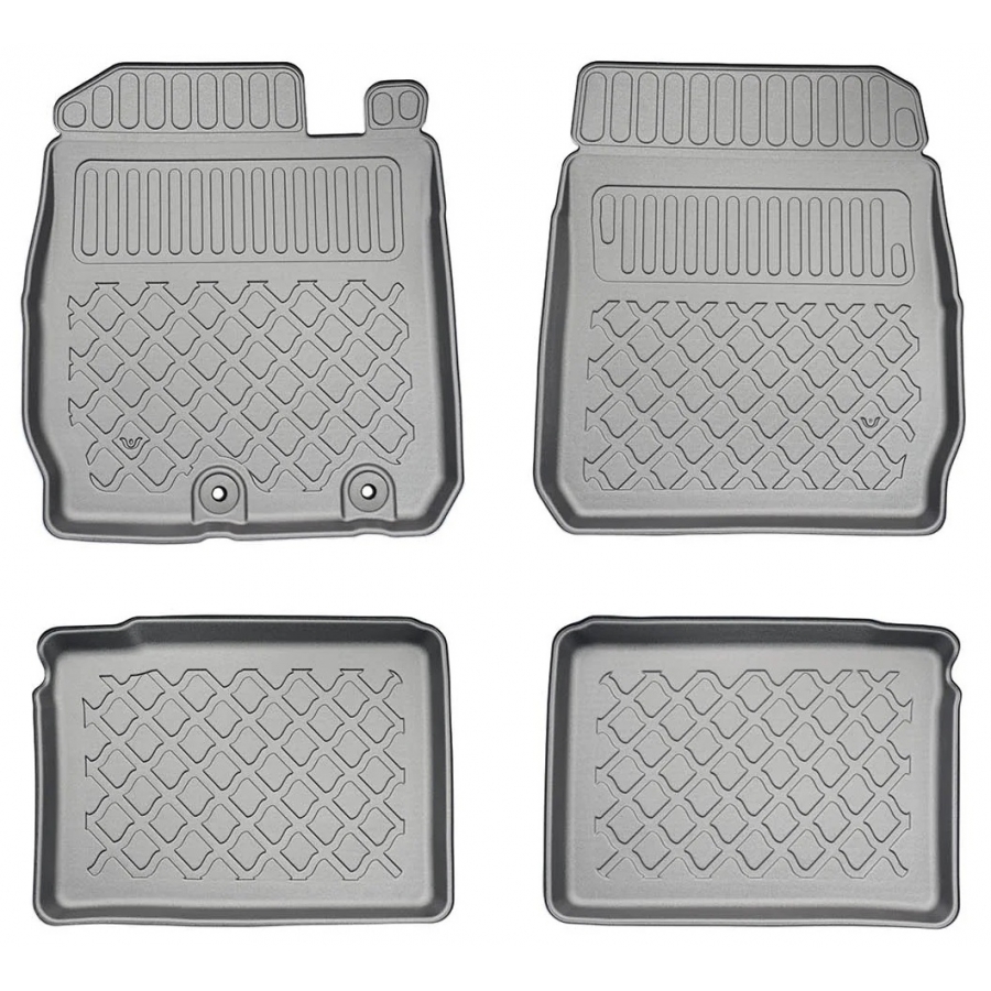 Guminiai (TPE) kilimėliai GuardLiner 3D DACIA Spring (BBG) (Electric) Facelift 2024→ (Paaukštintais kraštais)