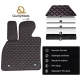 Odiniai kilimėliai QuiltyMats VOLVO XC60 2018→ (Juoda-Raudona)
