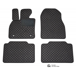 Odiniai kilimėliai QuiltyMats VOLVO XC60 2008-2017 (Juoda-Juoda)