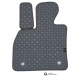 Odiniai kilimėliai QuiltyMats VOLVO XC60 2018→ (Pilkos spalvos - Pilkais dygsniais)
