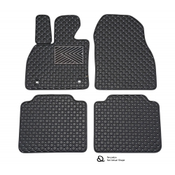 Odiniai kilimėliai QuiltyMats VOLVO XC60 2018- (Juoda-Pilka)