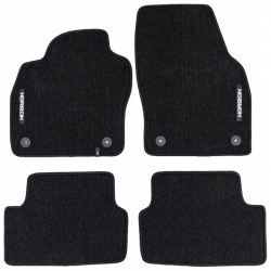 Veliūriniai HORIZON kilimėliai VOLKSWAGEN Polo 2017→ (Juodos spalvos)