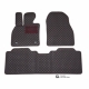 Odiniai kilimėliai QuiltyMats ACURA RSX 2001-2006 (Juodos spalvos - Raudonais dygsniais)