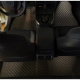 Odiniai kilimėliai QuiltyMats ACURA RSX 2001-2006 (Juodos spalvos - Raudonais dygsniais)