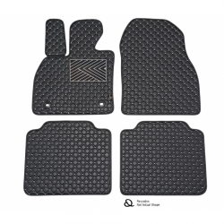 Kilimėliai QuiltyMats ALFA Romeo GT 2003-2010 (4 vnt.), Black-Gray /13-14