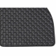 Odiniai kilimėliai QuiltyMats ALFA ROMEO MI.TO 2008-2020 (Juodos spalvos - Pilkais dygsniais)