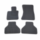 Odiniai kilimėliai QuiltyMats BMW X5 (E70) 2007-2013 (Juodos spalvos - Juodais dygsniais)