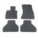 Odiniai kilimėliai QuiltyMats BMW X5 (F15) 2013-2018 (Juodos spalvos - Juodais dygsniais)