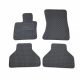 Odiniai kilimėliai QuiltyMats BMW X5 (E70) 2007-2013 (Juodos spalvos - Pilkais dygsniais)