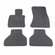 Odiniai kilimėliai QuiltyMats BMW X5 (F15) 2013-2018 (Juodos spalvos - Pilkais dygsniais)