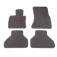 Odiniai kilimėliai QuiltyMats BMW X5 (F15) 2013-2018 (Juodos spalvos - Raudonais dygsniais)
