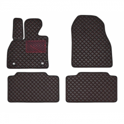 Kilimėliai QuiltyMats BENTLEY Continental GTC 2011-2018 (4 vnt.), Black-Red /16-14
