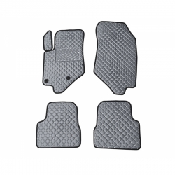 Odiniai kilimėliai QuiltyMats CITROEN DS3 CROSSBACK 2018-2022 (Pilkos spalvos - Pilkais dygsniais)