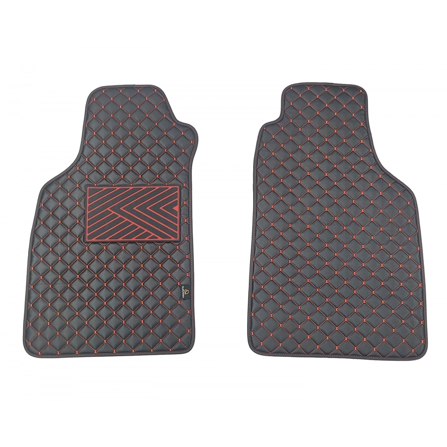 Kilimėliai QuiltyMats LIGIER JS50 2012-> (2 vnt.), Black-Red /16-12