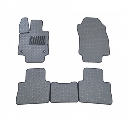 Odiniai kilimėliai QuiltyMats TOYOTA RAV-4 Hybrid 2018-2025 (Pilkos spalvos - Pilkais dygsniais)
