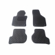 Odiniai kilimėliai QuiltyMats VOLKSWAGEN GOLF 2003-2009 (Juodos spalvos - Juodais dygsniais)