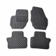 Odiniai kilimėliai QuiltyMats VOLVO S80 2006-2016 (Juodos spalvos - Juodais dygsniais)
