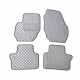 Odiniai kilimėliai QuiltyMats VOLVO S80 2006-2016 (Pilkos spalvos - Pilkais dygsniais)