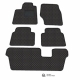 Kilimėliai QuiltyMats VOLVO XC90 2002-2014 (7v., I, II ir III eilės) (5 vnt.), Black-Black /11-MAX2