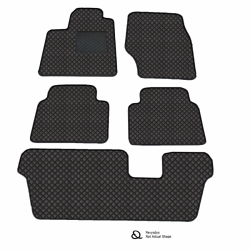 Kilimėliai QuiltyMats VOLVO XC90 2002-2014 (7v., I, II ir III eilės) (5 vnt.), Black-Black /11-MAX2