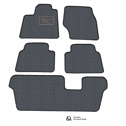 Kilimėliai QuiltyMats VOLVO XC90 2002-2014 (7v., I, II ir III eilės) (5 vnt.), D.Gray-Gray /33-MAX2