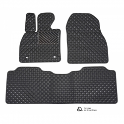 Kilimėliai QuiltyMats XPENG G9 (E38) 2022-> (3 vnt.), Black-Gray /13-16