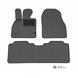 Kilimėliai QuiltyMats XPENG G6 (F30) 2023-> (3 vnt.), D.Gray-Gray /33-16