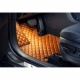 Odiniai kilimėliai QuiltyMats VOLVO V90 2016-2024 (Rudos spalvos - Rudais dygsniais)