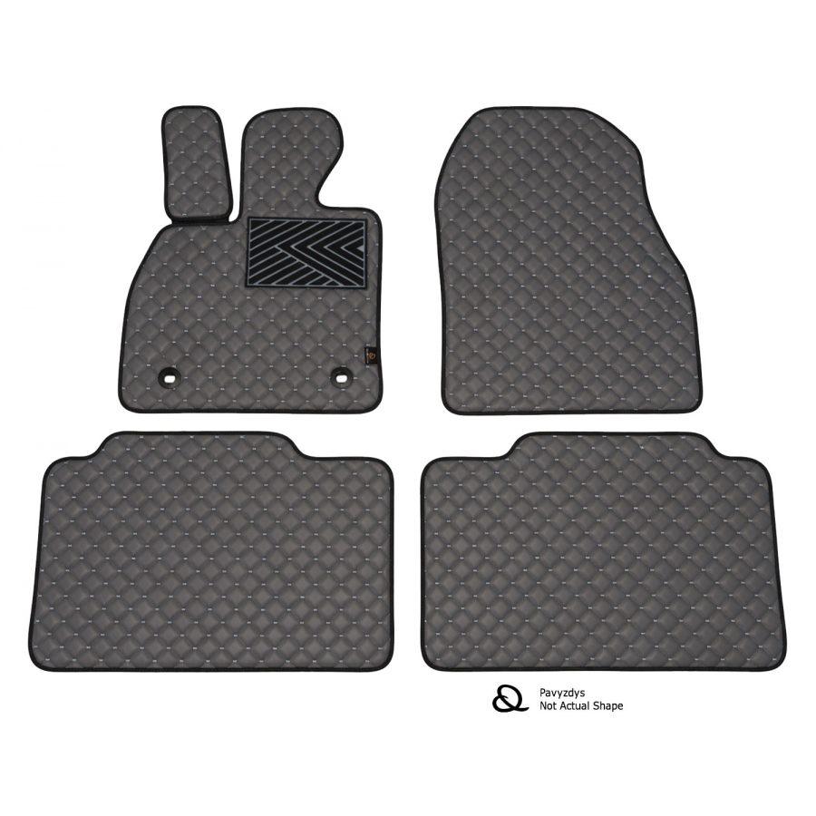 Odiniai kilimėliai QuiltyMats VOLKSWAGEN PASSAT (B7 USA) 2010-2019 (Pilkos spalvos - Pilkais dygsniais)