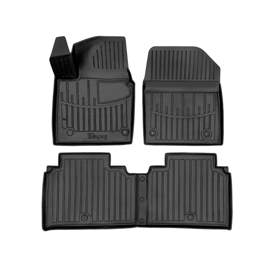 Guminiai 3D kilimėliai KIA EV6 2021→ (Juodos spalvos)