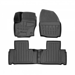 Guminiai 3D kilimėliai FORD Galaxy (WA6) 2011-2014 (Užspaudžiami tvirtinimai, Juodos spalvos)