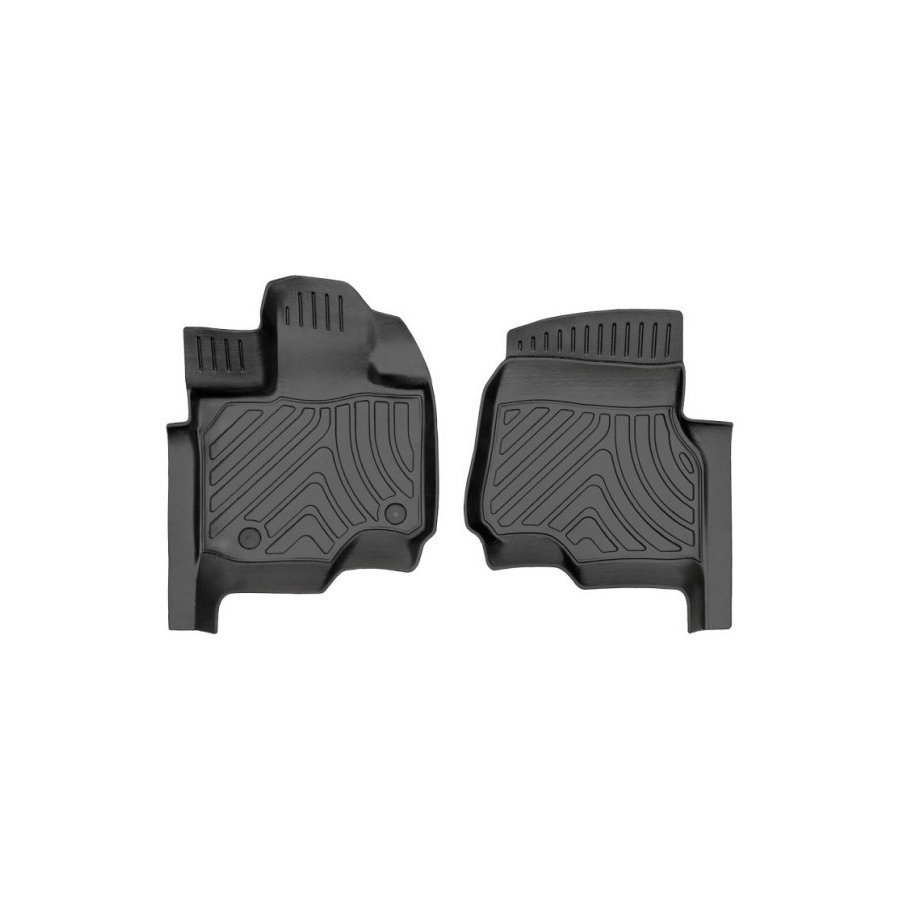 Guminiai 3D kilimėliai FORD F-150 Crew Cab 2014-2021 (Priekiniai, Juodos spalvos)