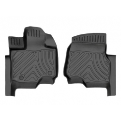 Guminiai 3D kilimėliai FORD F-150 Lightning 2022→ (Priekiniai, Juodos spalvos)