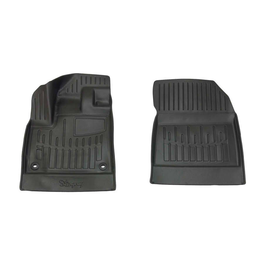 Guminiai 3D kilimėliai FIAT Doblo (K9) 2022→ (Priekiniai, Juodos spalvos)