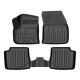 Guminiai 3D kilimėliai PEUGEOT e-2008 2019→ (Juodos spalvos)